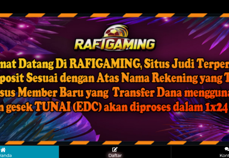 Rafigaming Situs Judi Casino